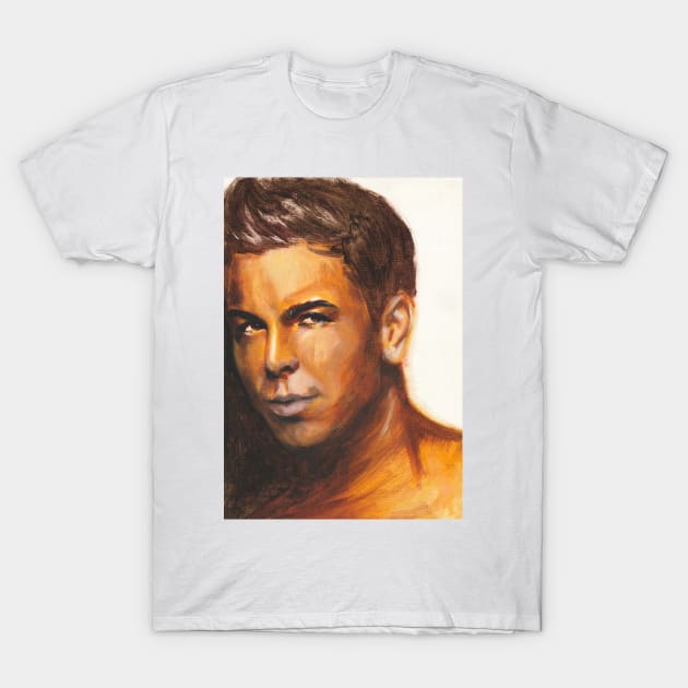 Mario Casas T-Shirt by Svetlana Pelin